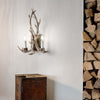 Applique-Rustica-Country-Chalet-Metallo-Beige-2-Luci-E14