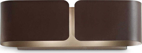 Applique-Rustica-Country-Clip-AP2-Small-Metallo-Coffee-2-Luci-E27