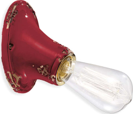 Applique-rustica-Ferroluce-Retrò-VINTAGE-C115-E27-LED-ceramica-lampada-parete