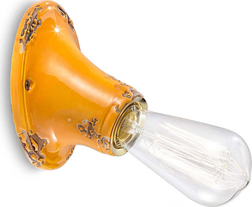 Applique-rustica-Ferroluce-Retrò-VINTAGE-C115-E27-LED-ceramica-lampada-parete