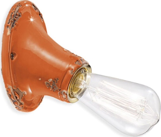 Applique-rustica-Ferroluce-Retrò-VINTAGE-C115-E27-LED-ceramica-lampada-parete