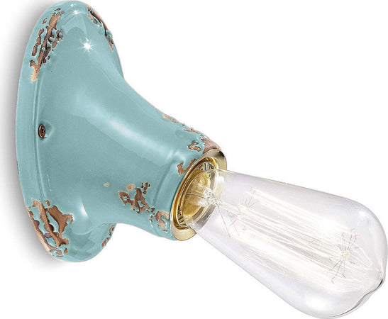 Applique-rustica-Ferroluce-Retrò-VINTAGE-C115-E27-LED-ceramica-lampada-parete