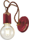 Applique-rustica-Ferroluce-Retrò-VINTAGE-C665-E27-LED-ceramica-lampada-parete