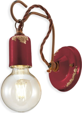 Applique-rustica-Ferroluce-Retrò-VINTAGE-C665-E27-LED-ceramica-lampada-parete