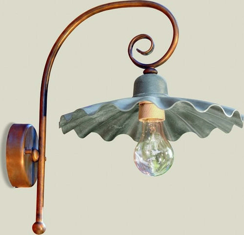 Applique-rustica-Lampadari-Bartalini-GAIA-R30-E27-LED-metallo-lampada-parete