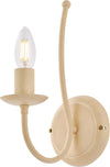 Applique-Rustico-Botte-1-Luce-In-Ferro-Battuto-Decapè-Avorio
