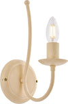 Applique-Rustico-Botte-1-Luce-In-Ferro-Battuto-Decapè-Avorio