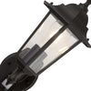 Applique-Rustico-Country-Alex-Acciaio-Nero-Vetro-Trasparente-1-Luce-E27