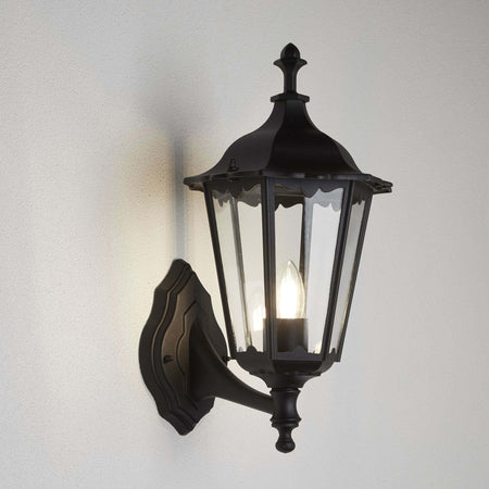 Applique-Rustico-Country-Alex-Alluminio-Nero-1-Luce-E27