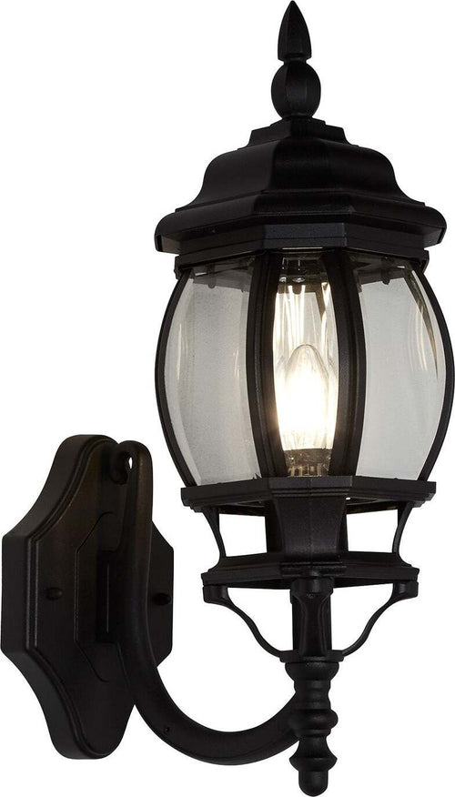 Applique-Rustico-Country-Bel-Aire-Alluminio-Nero-1-Luce-E27