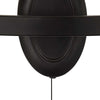 Applique-Rustico-Country-Cartwheel-Iii-Acciaio-Nero-2-Luci-E14