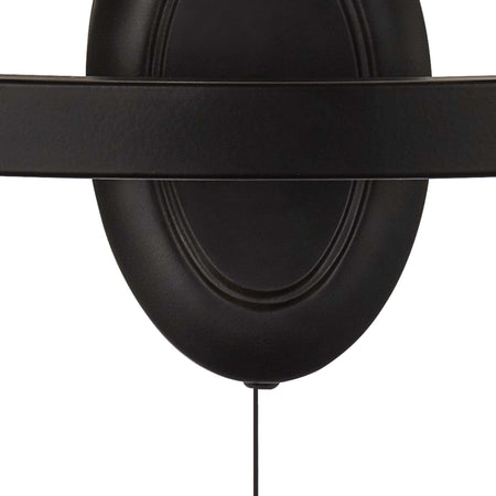 Applique-Rustico-Country-Cartwheel-Iii-Acciaio-Nero-2-Luci-E14