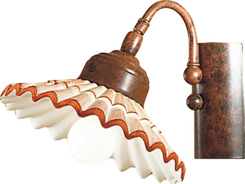 Applique-rustico-Due-P-illuminazione-VANIA-AP1-E14-LED-ceramica-lampada-parete