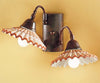 Applique-rustico-Due-P-illuminazione-VANIA-AP2-E14-LED-ceramica-lampada-parete