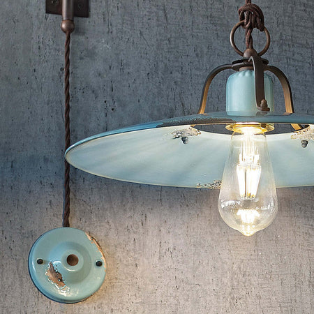 Applique-rustico-Ferroluce-Retrò-COUNTRY-C1447-E27-LED-ceramica-braccio-orientabile