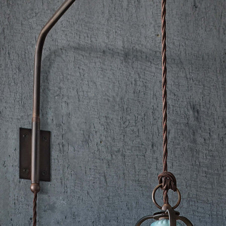 Applique-rustico-Ferroluce-Retrò-COUNTRY-C1447-E27-LED-ceramica-braccio-orientabile