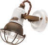 Applique-rustico-Ferroluce-Retrò-LOFT-C1675-1-E14-LED-ceramica-lampada-parete