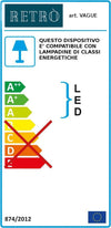 Applique-rustico-Ferroluce-Retrò-VINTAGE-C1418-E27-LED-ceramica-lampada-parete