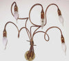 Applique-rustico-Lampadari-Bartalini-ILARIA-AP5-E14-LED-ottone-rame-lampada-parete