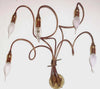 Applique-rustico-Lampadari-Bartalini-ILARIA-AP5-E14-LED-ottone-rame-lampada-parete