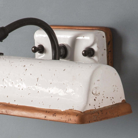 Applique-rustico-Toscot-VINCI-1170-E14-LED-terracotta-ottone-lampada-parete-orientabile