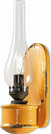 Applique-rustico-vintage-Ferroluce-Retrò-C146-E14-LED-lampada-parete-classica