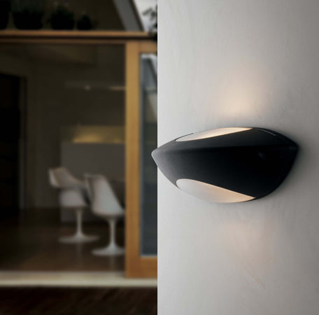 Applique Seattle Antracite 1Xe27 Ip54 35X11X11Cm Illuminazione/Illuminazione per interni/Illuminazioni per pareti/Applique Led Mall Home - Napoli, Commerciovirtuoso.it