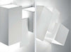 Applique-SF-HERAEA-T205-G9-LED-Sforzin-Illuminazione-gesso-verniciabile-biemissione-lampada-parete-moderna-parallelepipedo