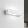 Applique-SF-HERMIONE-T208-G9-LED-22CM-gesso-bianco-verniciabile-lampada-parete-biemissione-luce-indiretta-interno