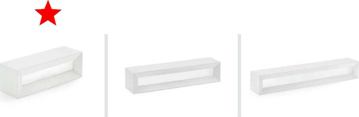 Applique-SF-HERMIONE-T208-G9-LED-22CM-gesso-bianco-verniciabile-lampada-parete-biemissione-luce-indiretta-interno