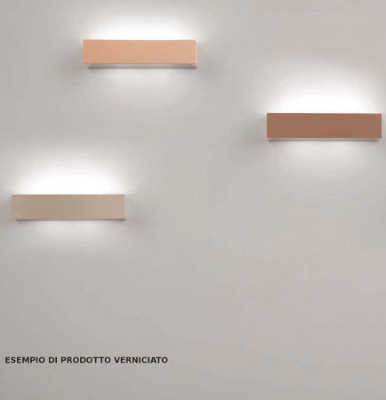 Applique-SF-HERMIONE-T209-G9-LED-35CM-gesso-bianco-verniciabile-lampada-parete-biemissione-luce-indiretta-interno
