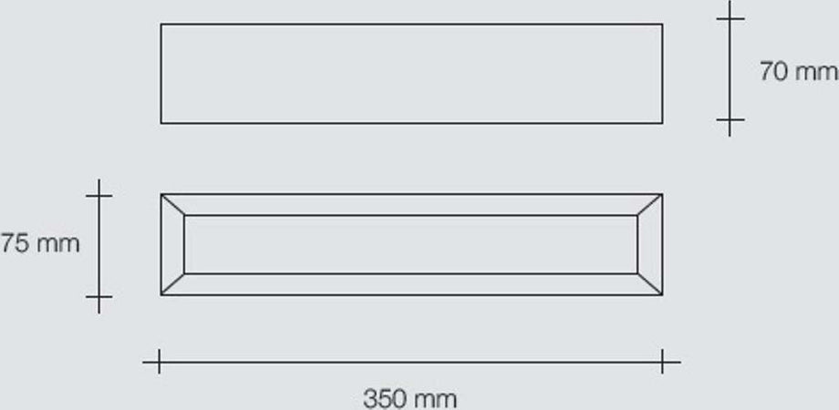 Applique-SF-HERMIONE-T209-G9-LED-35CM-gesso-bianco-verniciabile-lampada-parete-biemissione-luce-indiretta-interno