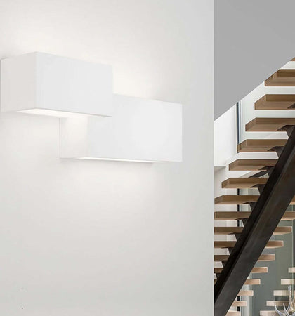 Applique-SF-PARO-T269-G9-LED-Sforzin-Illuminazione-gesso-lampada-parete-moderna-biemissione-luce-indiretta-multiluce