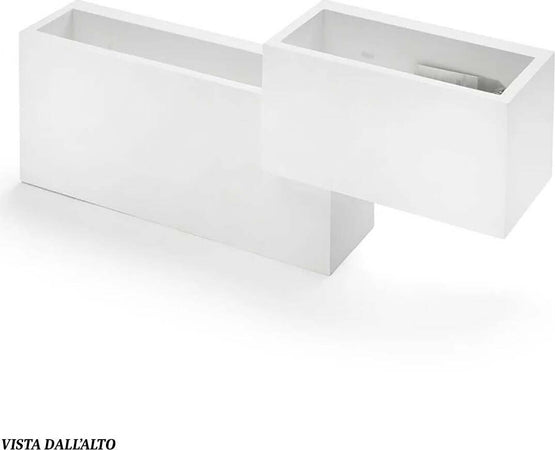 Applique-SF-PARO-T269-G9-LED-Sforzin-Illuminazione-gesso-lampada-parete-moderna-biemissione-luce-indiretta-multiluce