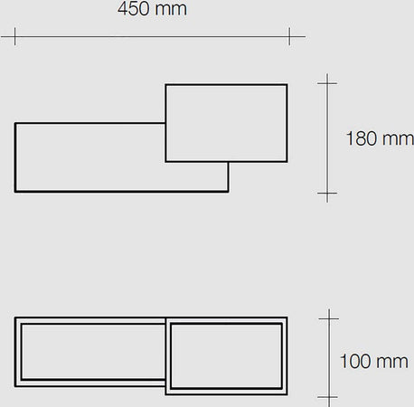 Applique-SF-PARO-T269-G9-LED-Sforzin-Illuminazione-gesso-lampada-parete-moderna-biemissione-luce-indiretta-multiluce