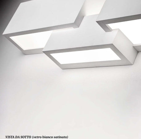 Applique-SF-PARO-T270-G9-LED-Sforzin-Illuminazione-gesso-lampada-parete-moderna-biemissione-luce-indiretta-multiluce