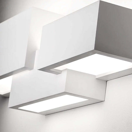 Applique-SF-PARO-T270-G9-LED-Sforzin-Illuminazione-gesso-lampada-parete-moderna-biemissione-luce-indiretta-multiluce