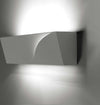 Applique-SF-PELLENE-T200-G9-LED-22CM-gesso-bianco-verniciabile-lampada-parete-biemissione-luce-indiretta-interno