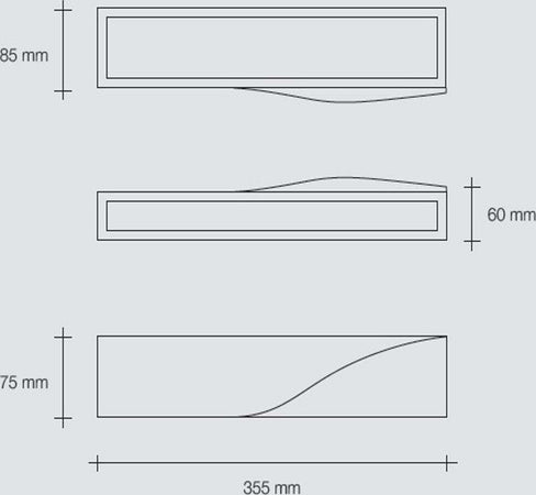 Applique-SF-PELLENE-T201-G9-LED-35.5CM-gesso-bianco-verniciabile-lampada-parete-biemissione-luce-indiretta-interno