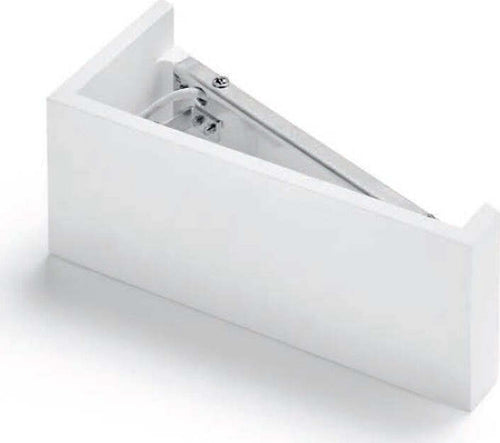 Applique-SF-TEOS-T174.10-G9-LED-24.5CM-gesso-bianco-verniciabile-lampada-parete-biemissione-interno