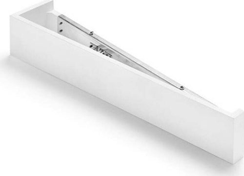 Applique-SF-TEOS-T174.12-G9-LED-47.5CM-gesso-bianco-verniciabile-lampada-parete-biemissione-interno