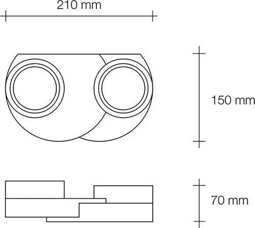 Applique-Sforzin-Illuminazione-DEMETRA-T361-GX53-LED-gesso-bianco-lampada-parete