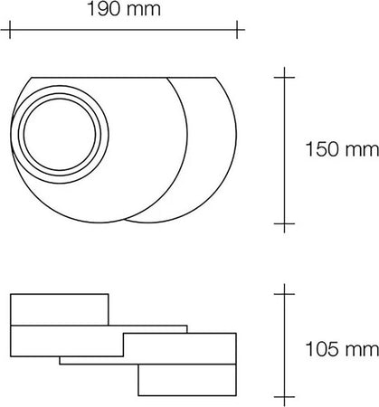 Applique-Sforzin-Illuminazione-DEMETRA-T362-GX53-LED-gesso-bianco-lampada-parete