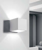 Applique-Sforzin-Illuminazione-IONIA-T98-G9-LED-cubo-lampada-parete-gesso-bianco-dipingere-IP20