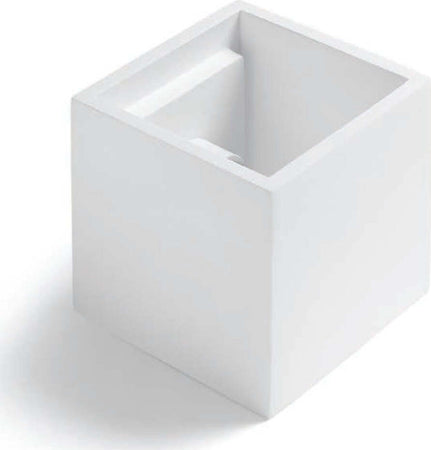 Applique-Sforzin-Illuminazione-IONIA-T98-G9-LED-cubo-lampada-parete-gesso-bianco-dipingere-IP20