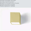 Applique-Sforzin-Illuminazione-IONIA-T98-G9-LED-cubo-lampada-parete-gesso-bianco-dipingere-IP20