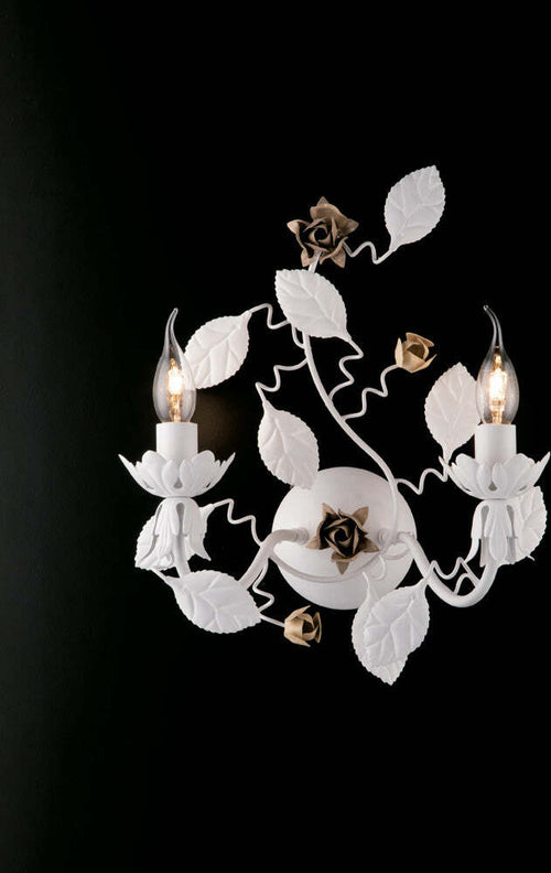 Applique-Shabby-Chic-Bella-Bianco-2-Luci-E14