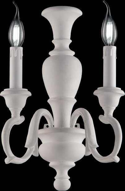 Applique-Shabby-Chic-Fiorenza-Bianco-2-Luci-E14