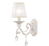 Applique-Shabby-Chic-Grace-Metallo-Bianco-1-Luce-Diffusore-Bianco