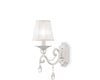 Applique-Shabby-Chic-Grace-Metallo-Bianco-1-Luce-Diffusore-Bianco